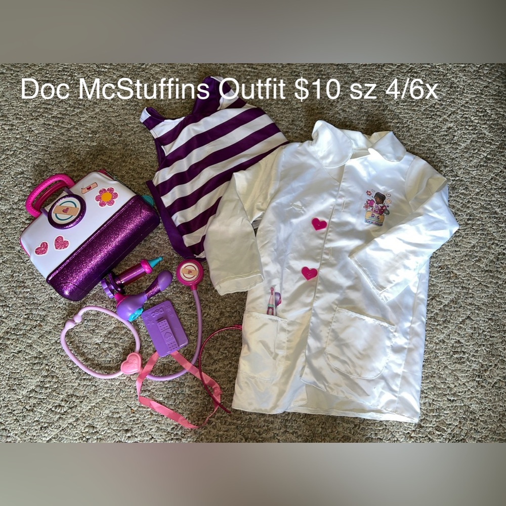 Doc McStuffins Costume Sz 4/6X